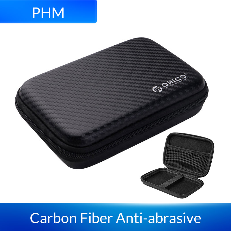 ORICO Caja para HDD de 2,5 pulgadas, bolsa para disco duro portátil para disco duro externo, caja para HDD portátil, protección de almacenamiento, negro/rojo/azul: Oro