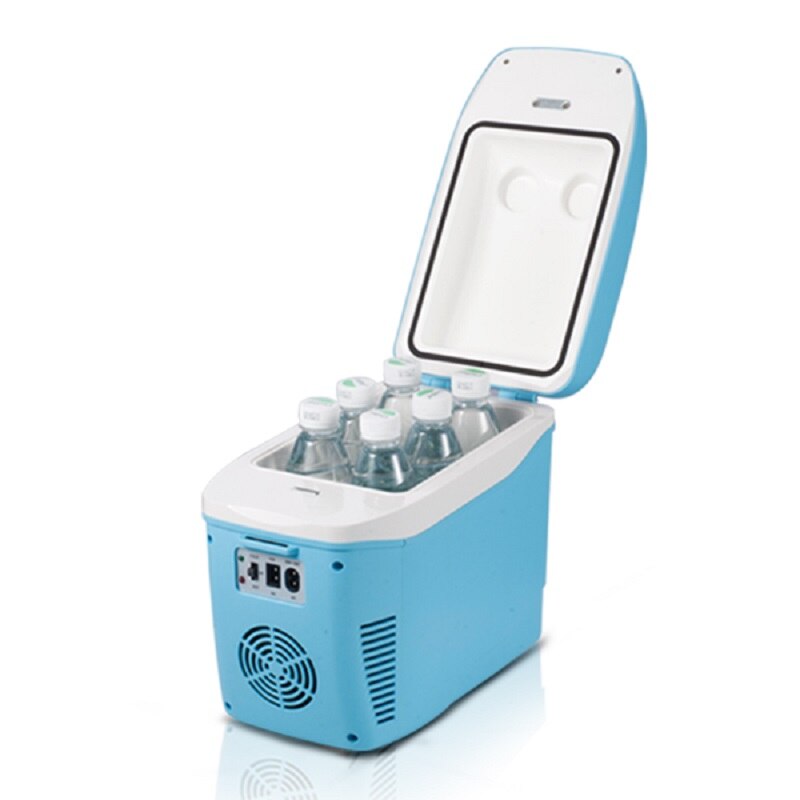 7.5L Mini Auto Koelkast Cooler Warmer 2 In 1 Multifunctionele Reizen Koelkast Draagbare Elektrische Koelbox Koelbox Vriezer 12/220V