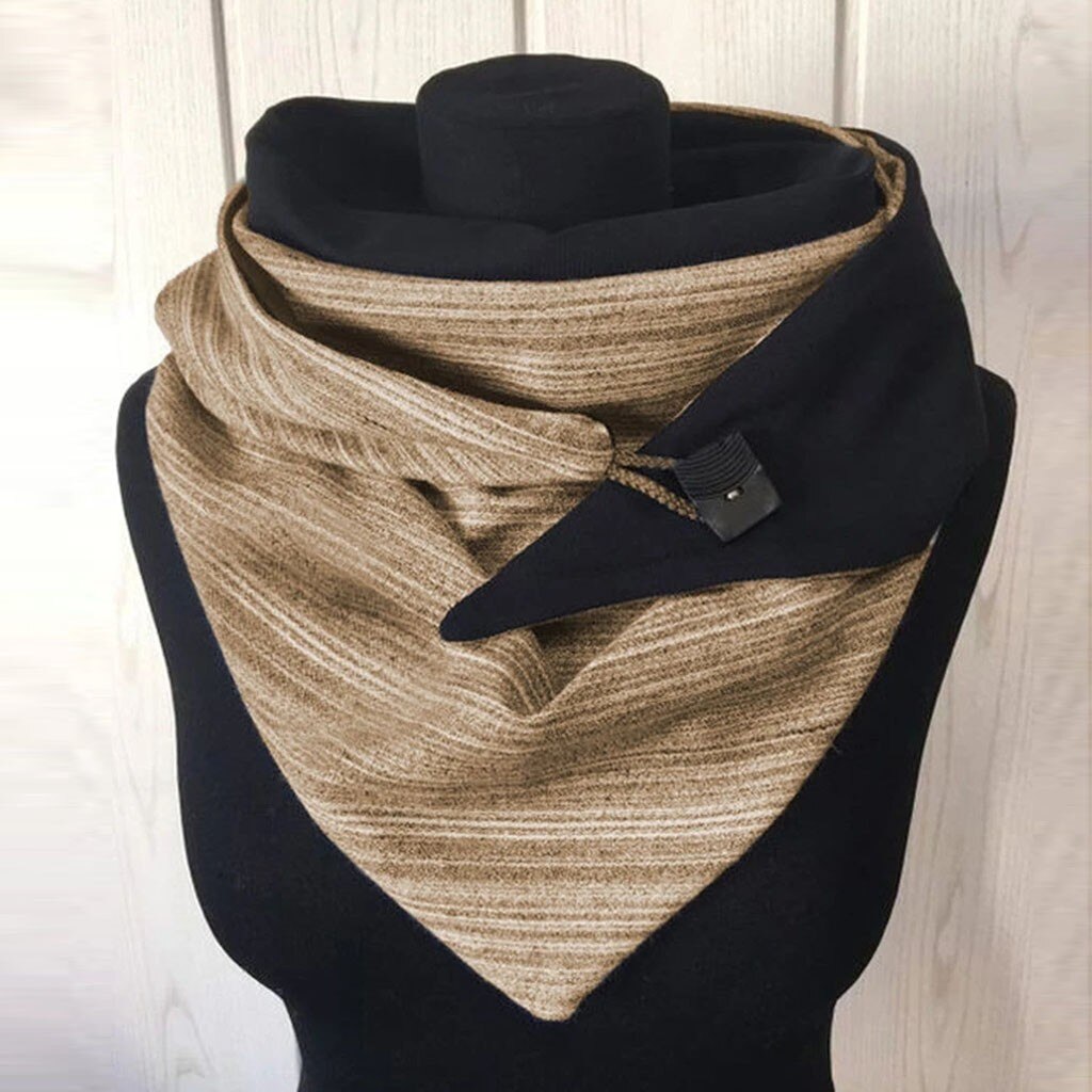 40 Winter Vrouwen Sjaal Soild Dot Printing Button Soft Wrap Comfortabele Casual Warme Sjaals Sjaal Vrouwen шарф: Yellow 