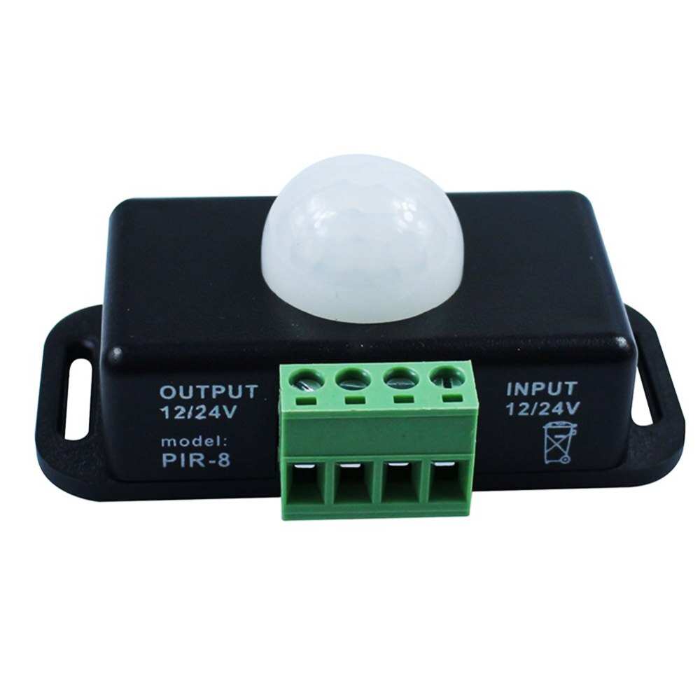 Human sensor switch controller for automatic DC 12V-24V 8A infrared PIR motion sensor switch for LED lights(Without packaging)