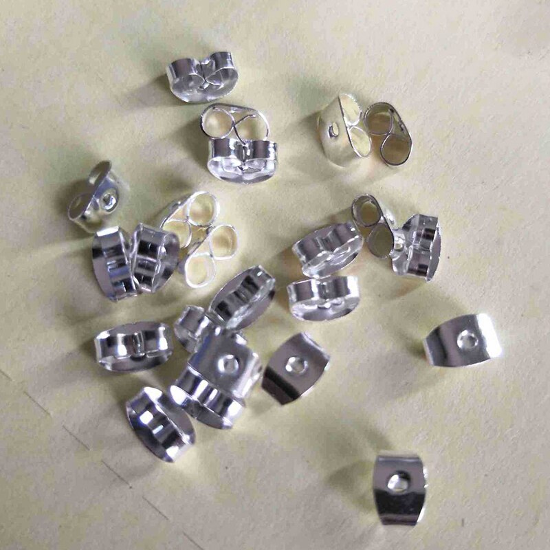 Bouchon de fermeture de boucle d'oreille papillon plaqué or, matériaux de bricolage, fabrication de bijoux faits à la main, composants