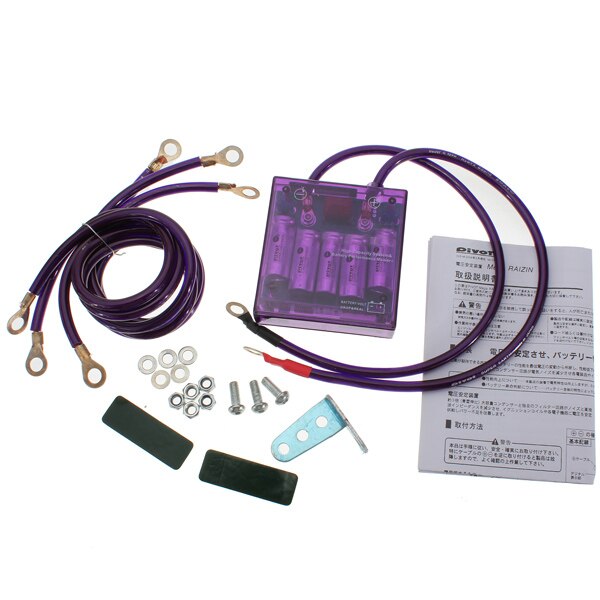 ! Universele Mega Raizin Volt Stabilizer/Met Grond 5 Draden Digisplay En Led Display Rood/Blauw/ paars/Geel: Lavendel
