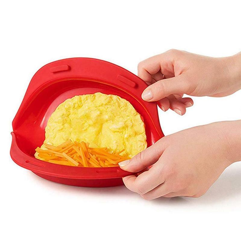 Microwave Oven Silicone Omelette Maker Silicone Egg Omelette Roll Baking Dish Kitchen Steamer Cooking Mould Kictchen Gadget