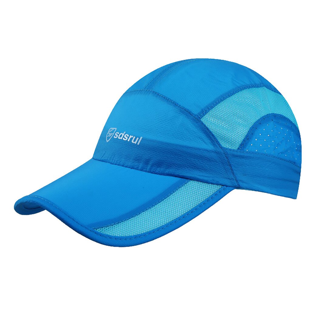 Womens Quick-drying Cap Breathable Sports Cap Male Summer Peaked Cap Men Outdoor Mesh Visors Hat #p3