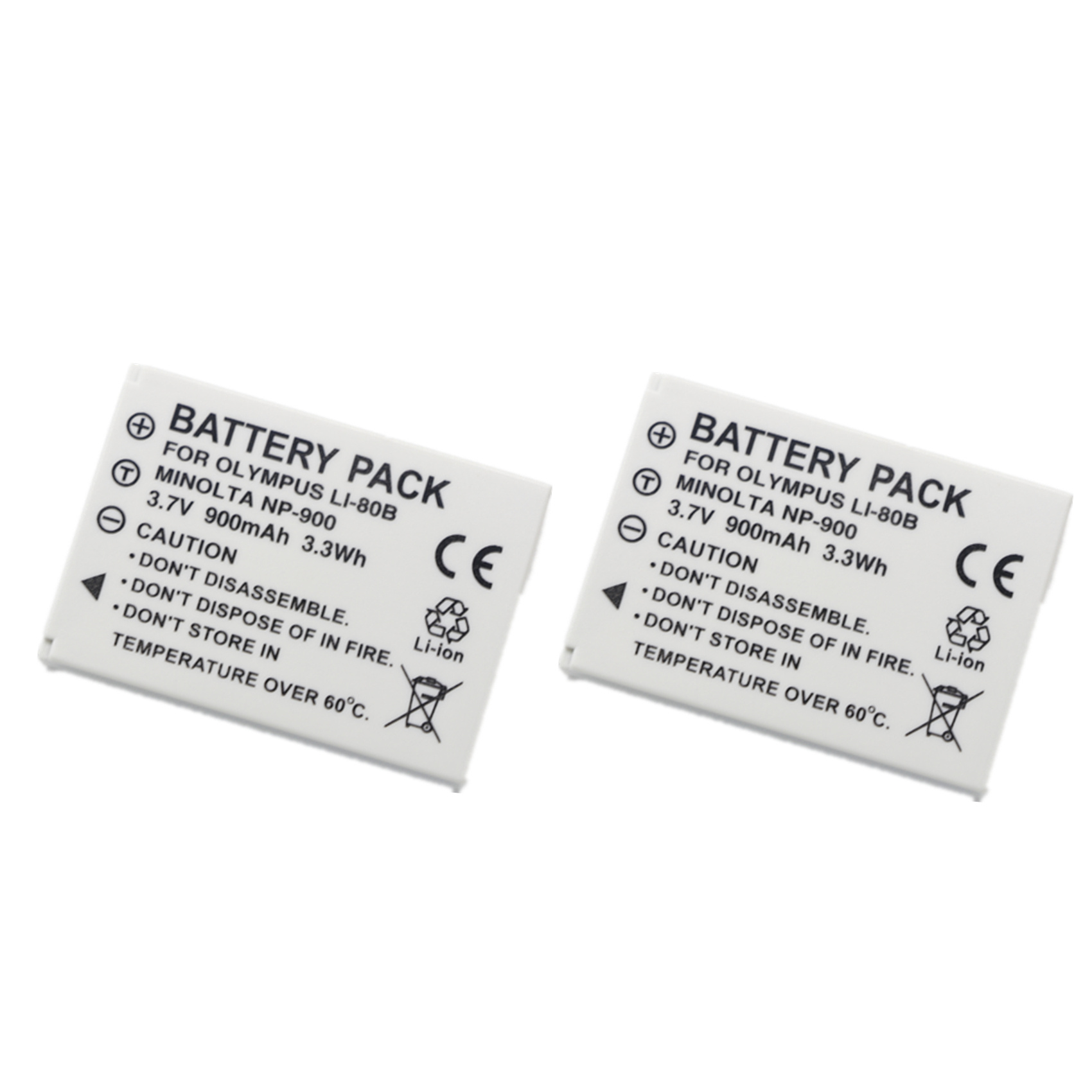 Li-80B Batterij Of Oplader Voor Olympus T-100 T-110 X-36 X-960 Konica Minolta NP-900 Dimage E40 E50: Blauw
