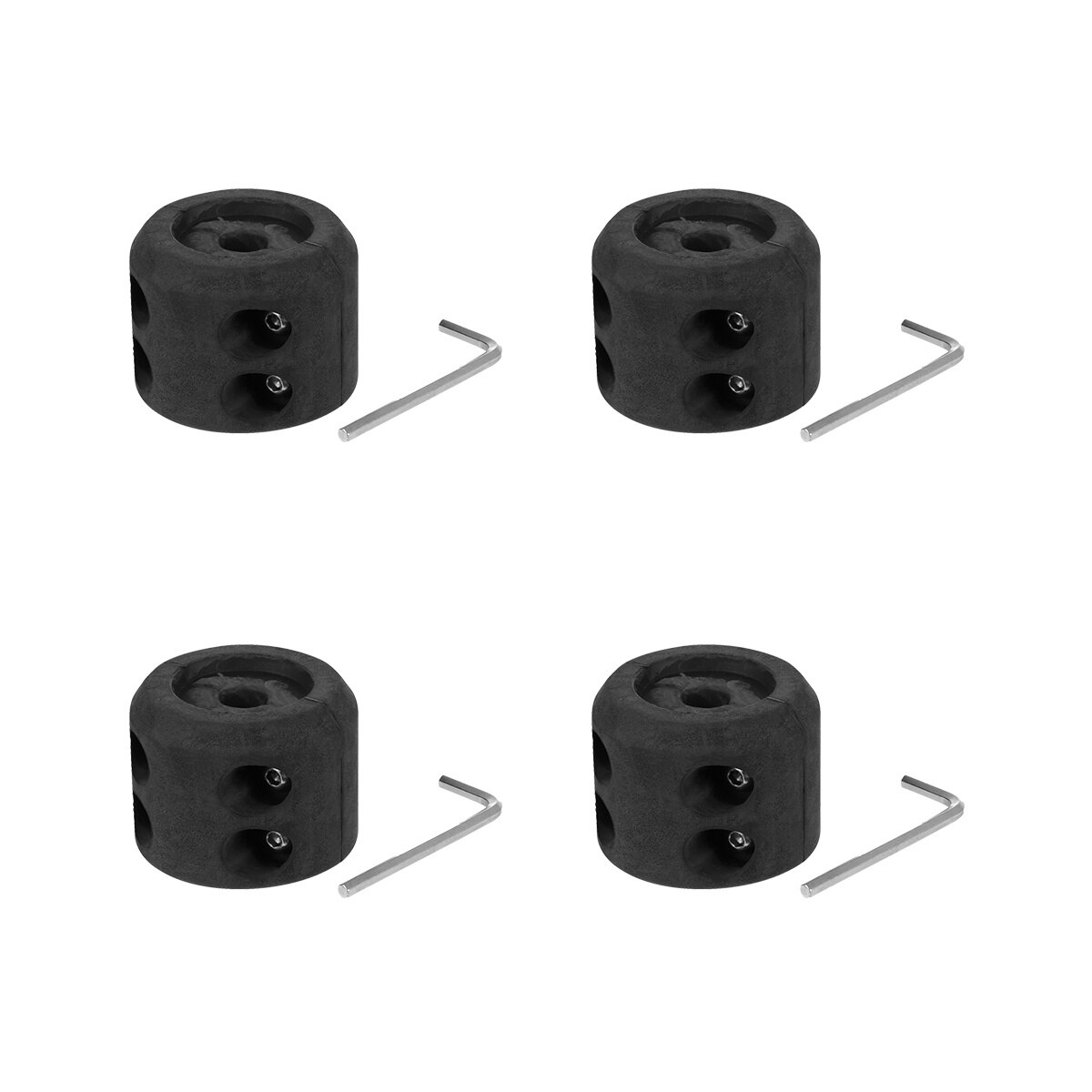 4 pcs Universal Winch Cable Stoppers Hook Bump Stop Cable Hook Protector