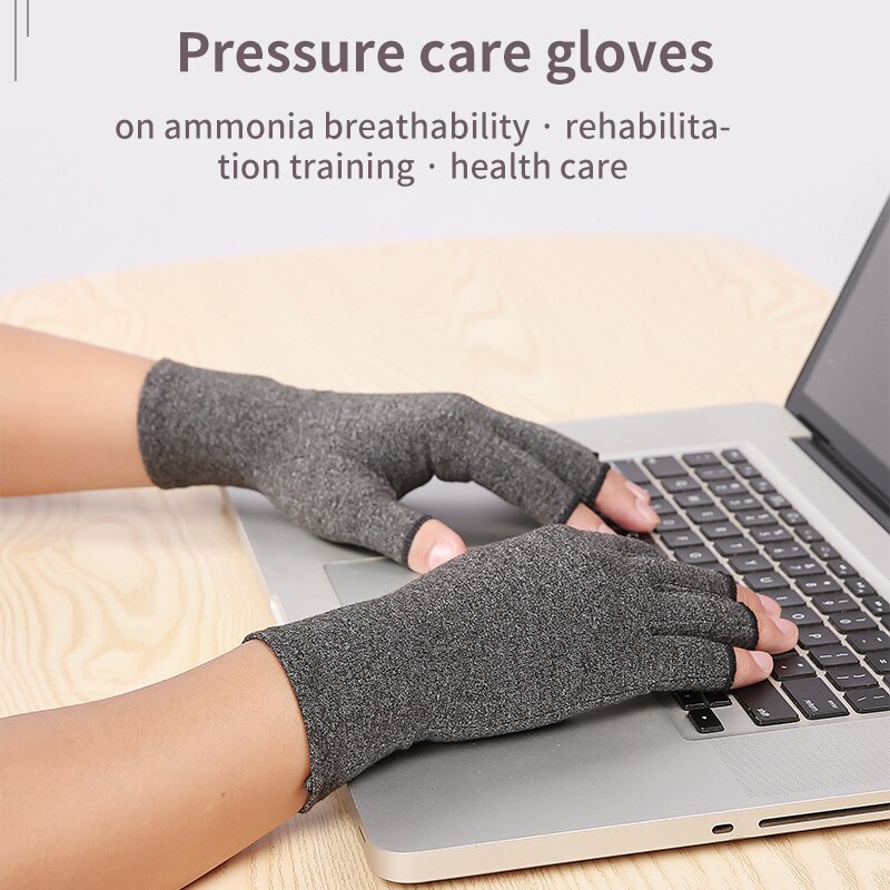 Gloves Magnetic Health Compression Therapy Gloves Arthritis Gloves Fingerless Gloves Rheumatic Compression Hands Anti-Arthritis