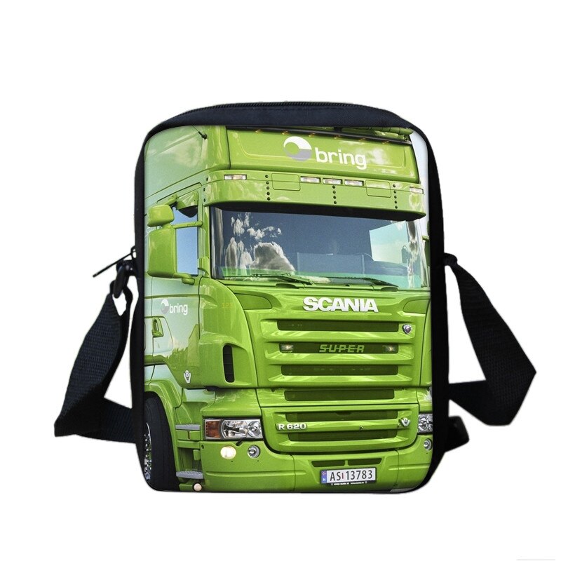 Scania Brand Men Messenger Bags Small Casual Crossbody Bags,Lady Small Travel Shoulder Cross Body bag