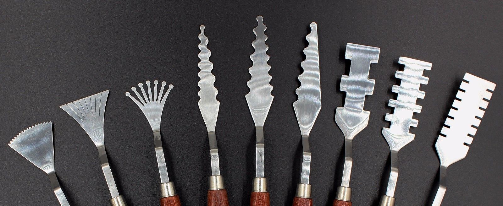 9 rustfrit stål specialeffekt malerkniv sæt palle kunstners spatel