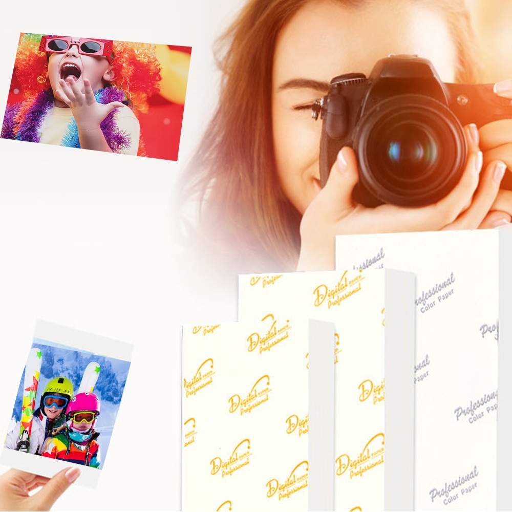 100 Stuks Glossy Fotopapier Studio Papier En Fotopapier A4 A5 A6 Geschikt Voor Album Foto &#39;S R3 r4 R5 R6 5 6 7 8Inch