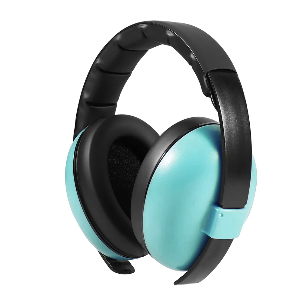Protection auditive pour bébé, cache-oreilles passifs, casque d'écoute de sécurité, réduction du bruit, protège-oreilles pour enfants à l'autisme: Black