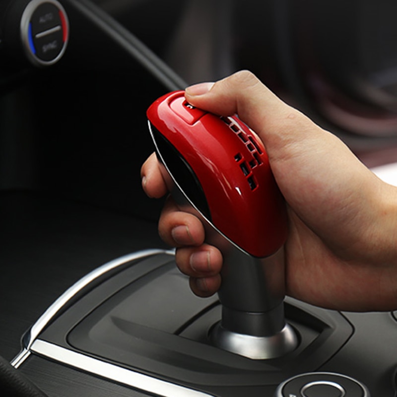 Capa de engrenagem alavanca de mudança de engrenagem decoração remendo para alfa romeo giulia stelvio acessórios de decoração interior