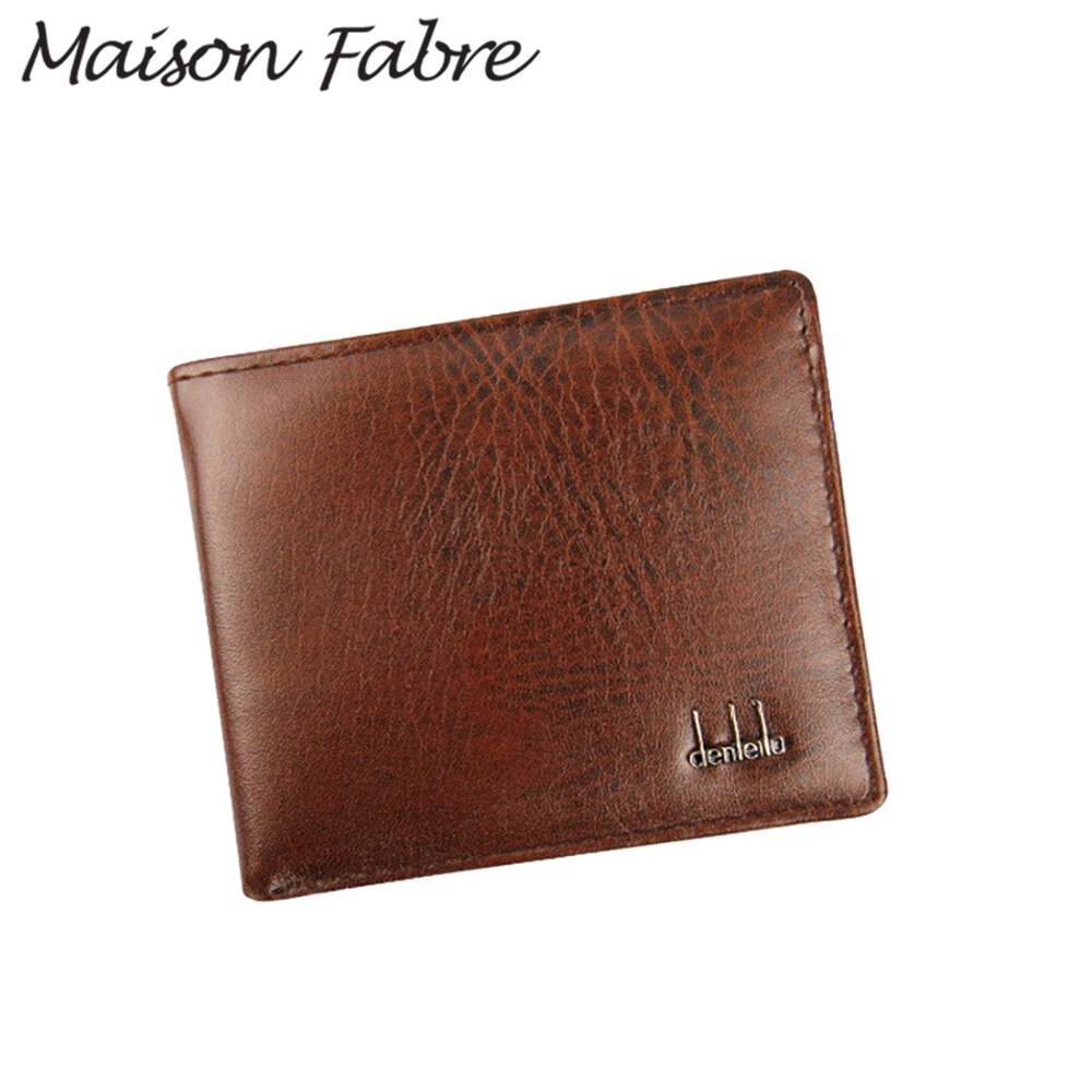 Maison Fabre Tasche business Männer Vintage brieftaschen leder münzfach frauen Bifold brieftasche Dünne Geldbörse männer brieftasche Dünne id Karte halter: CO