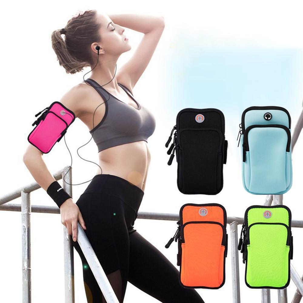 Multifunktionale outdoor-sport-armtasche, freizeit-armtasche, fitnessstudio-tasche, handytasche, schlüsselhalter für iphone x und samsung