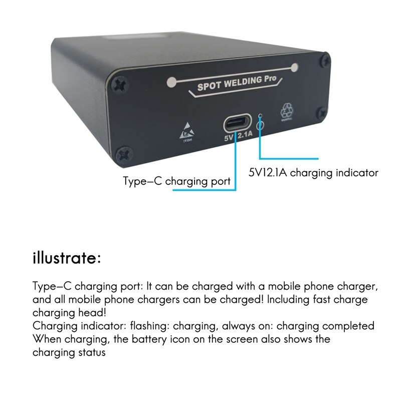 OLED Handheld Portable Mini Spot Welding Machine Diy Full Set Of Accessories