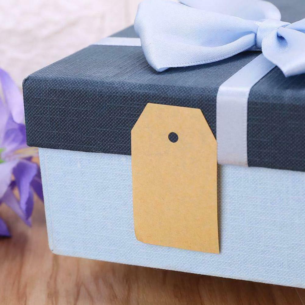 300pcs/roll Natural Blank Label Stickers Bottle Food Jar LabeL Kraft Tags Brown Self-adhesive Stickers Kitchen Label Sheet