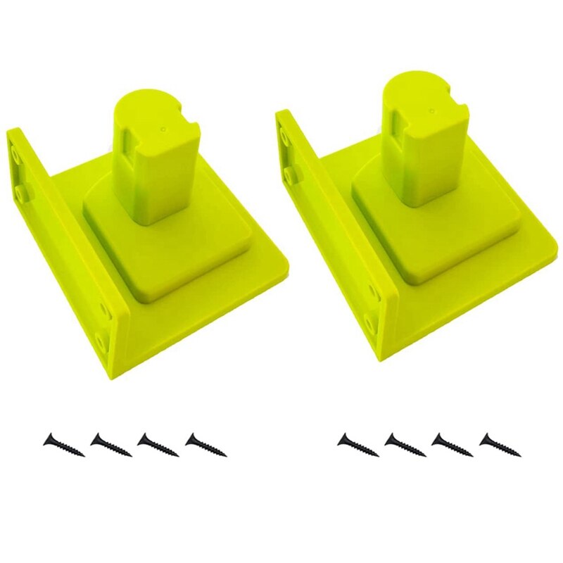 Soporte de herramientas para taladro Ryobi de 18V, colgador, lote de 4, verde, 4 paquetes
