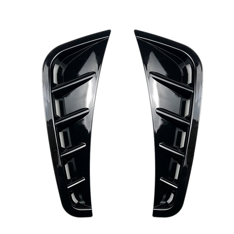 Car Front Bumper Spoiler Flank Air Intake Wind Knife for Mercedes Benz C Class C180L C260L W205: Black