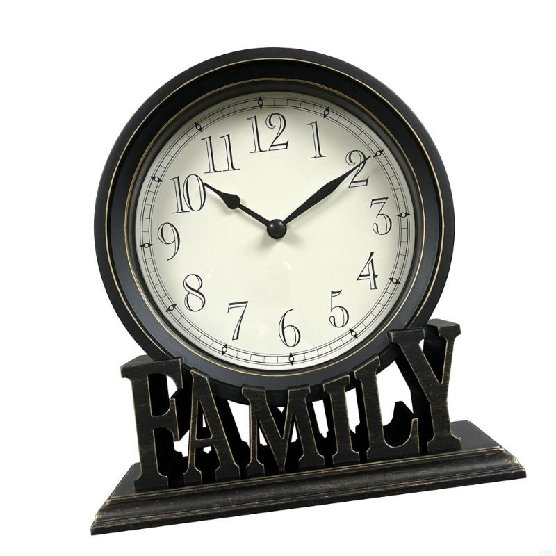 Klassieke vintage tafelklok ideaal voor thuisdecoratie stille beweging 6xde