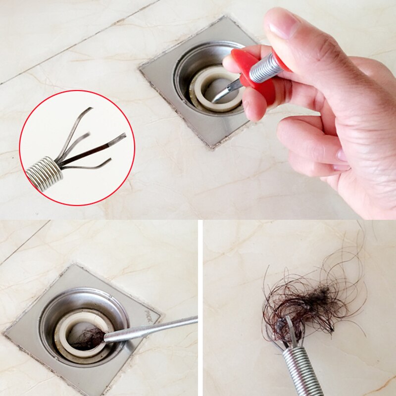 60 Cm Riool Borstel Thuis Buigbare Sink Tub Wc Bagger Pijp Snake Borstel Gereedschap Creatieve Badkamer Keuken Accessoires