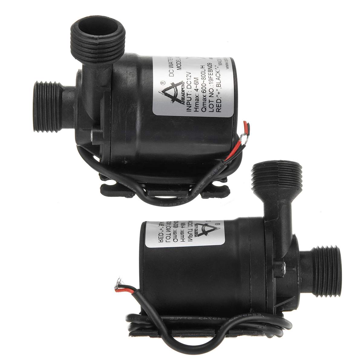 19W/24W 800L/H 5m DC 12V 24V Brushless Solar Motor Water Pump Mini Submersible Circulation Water Pumps Water