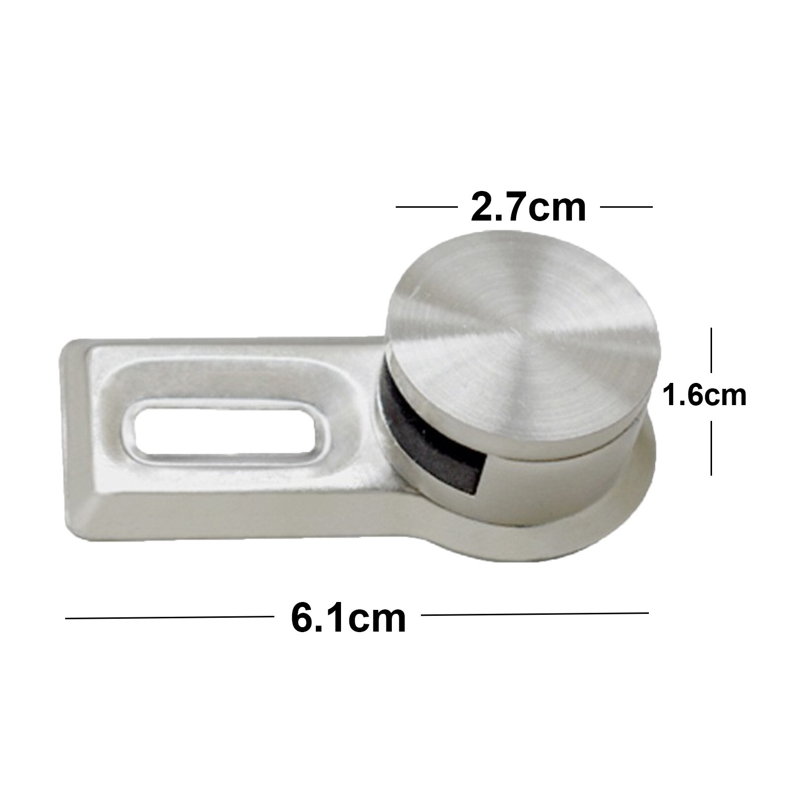 Stainless Steel Solid Round Glass Clamp Fixed Mirror Clip Wall Bracket Buckle Iron Sheet Bathroom Mirror Hinger Fixed Accessory