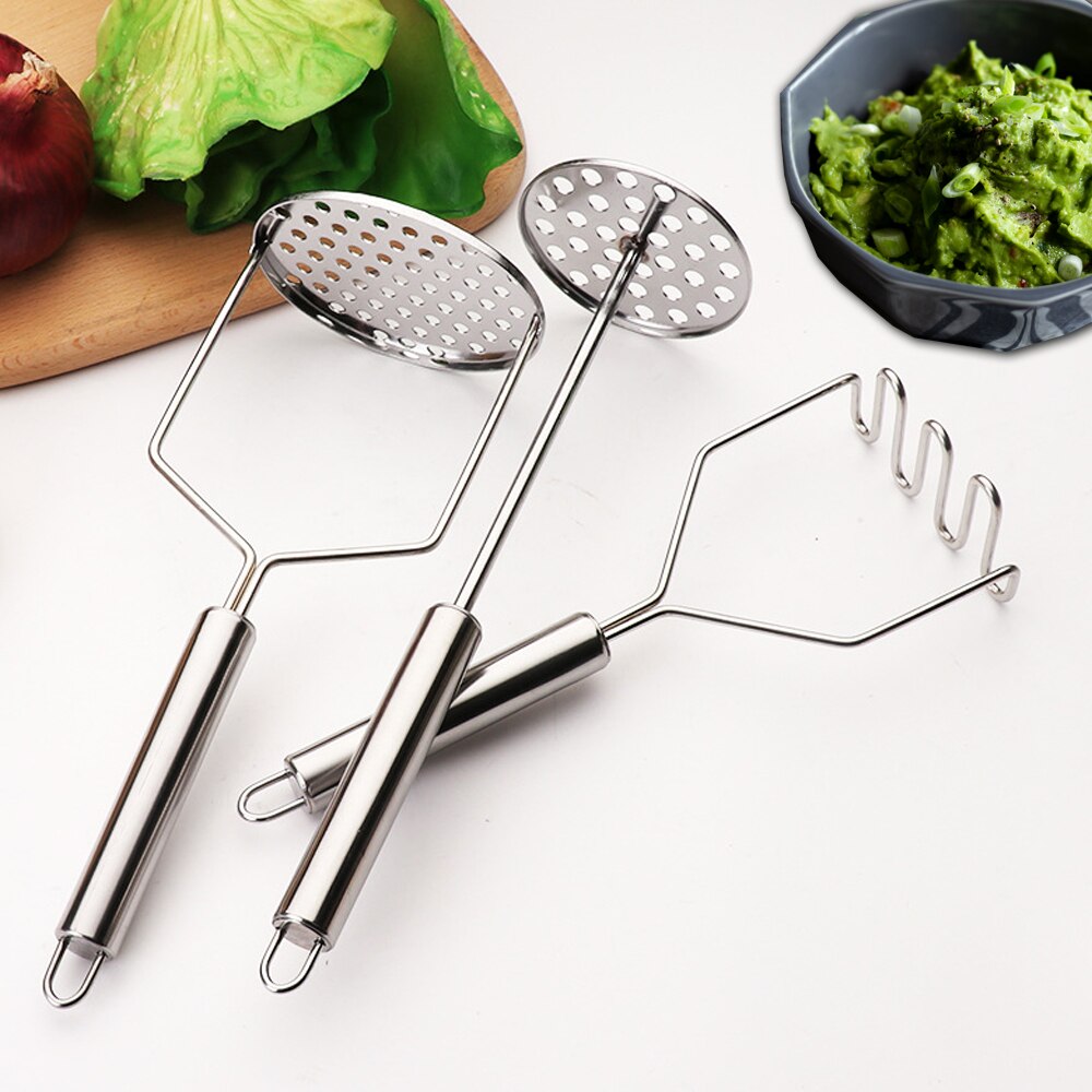 Press Mud Tools, Potato&amp; Avocado Mash Pressed Tools Potato Masher Avocado Masher Stainless Steel Kitchen Accessories