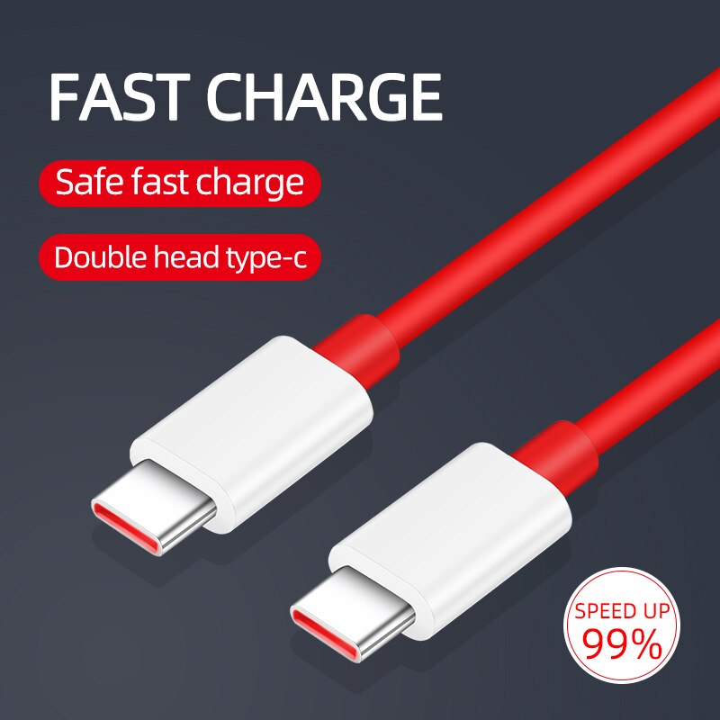 Adaptateur de Charge de chaîne Oneplus 65W prise ue pour un PLUS 1 + 9 Pro 9R 8 8T Pro 5G Nord N10 N100 Type C à Type C câble de Charge rapide