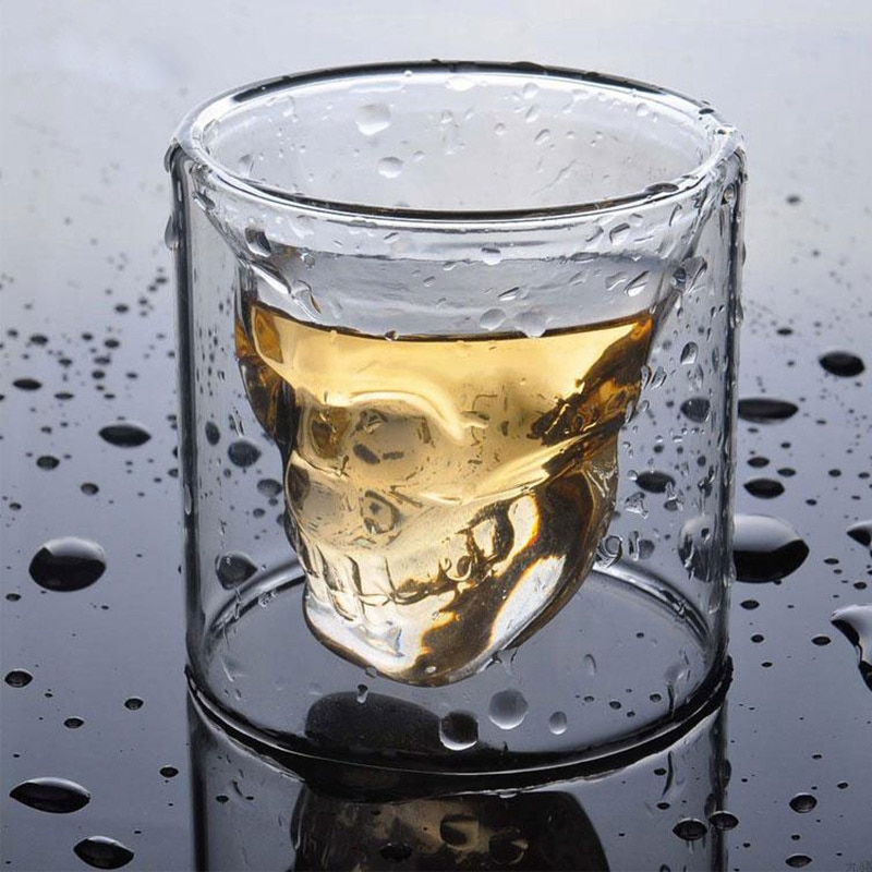 Kristallen Schedel Hoofd Glazen Beker Vodka Filler Mok Glas Cup Voor Whiskey Wijn Vodka Bar Club Bier Wijn Glas Drinkware cups JJ494