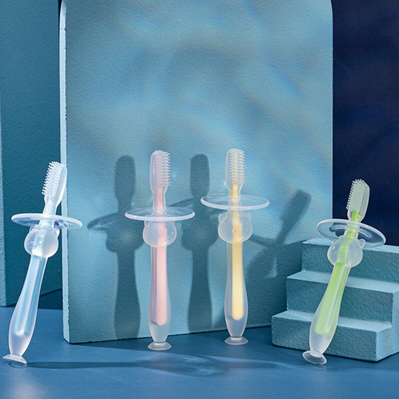 Spazzolino da denti per bambini in Silicone morbido spazzolino da denti per bambini cura orale dentale spazzolino da denti per bambini spazzolino da denti per bambini articoli per bambini