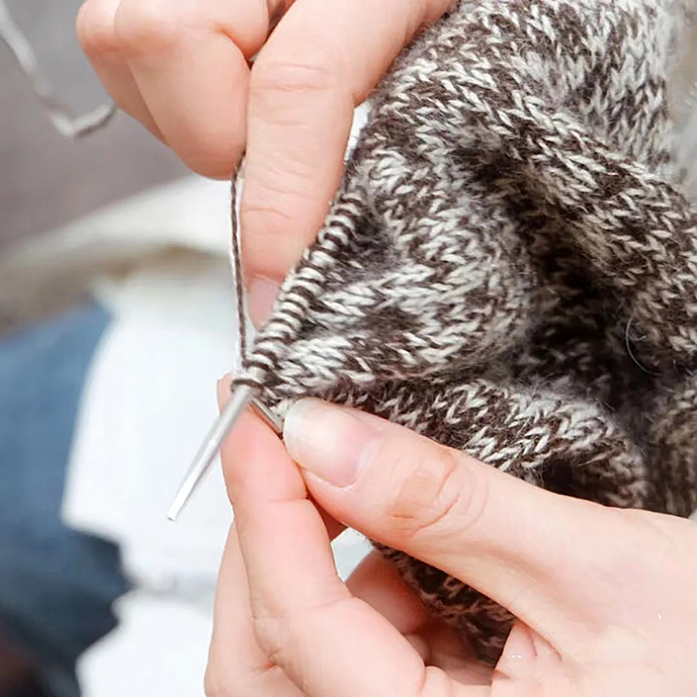 Agujas circulares de ganchillo para tejer, herramientas de costura de 43/60/80/120cm, herramienta de costura para manualidades y tejer de acero inoxidable, 1,2mm-4,8mm, 1 ud.