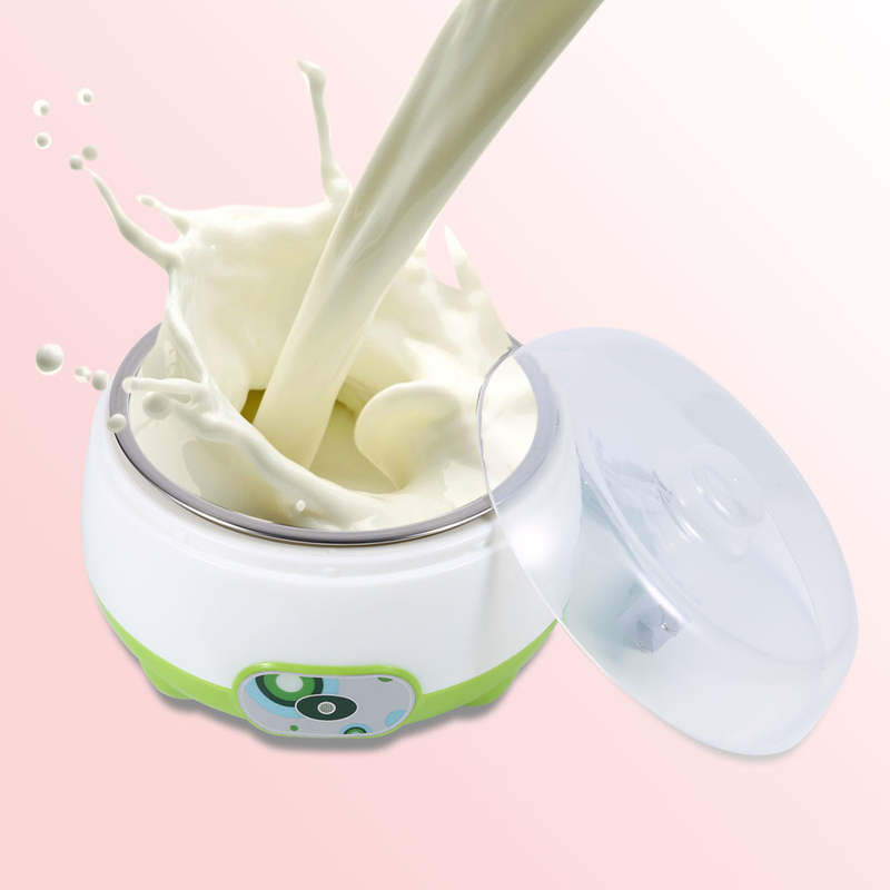 Máquina automática de acero inoxidable para hacer yogurtera, contenedor de Yogurt, aparato de cocina, 1L