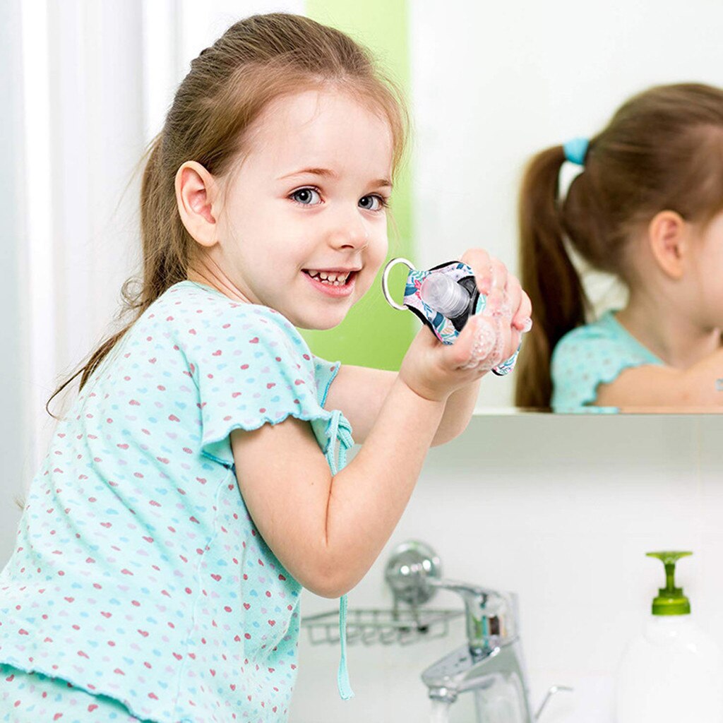 Key Chain Hand Sanitizer Dispenser Multi-functional Hand Sanitizer Bottle Key Storage Case Hook Holder Wall Hand Sanitizer Pumps