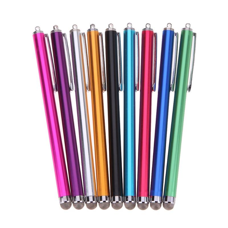 Universal Metal Mesh Micro Fiber Tip Touch Screen Stylus Pen Voor Iphone Voor Samsung Smartphone Tablet Pc Stylus Pen 9 Kleuren