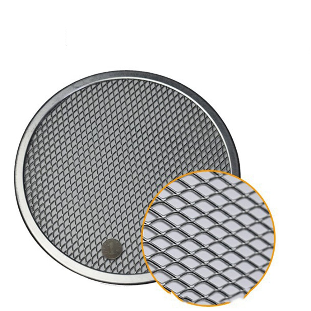 6/7/8/9/10/11/12inch Seamless Aluminum Pizza Screen Commercial Grade Pizza Pan Kitchen Tool