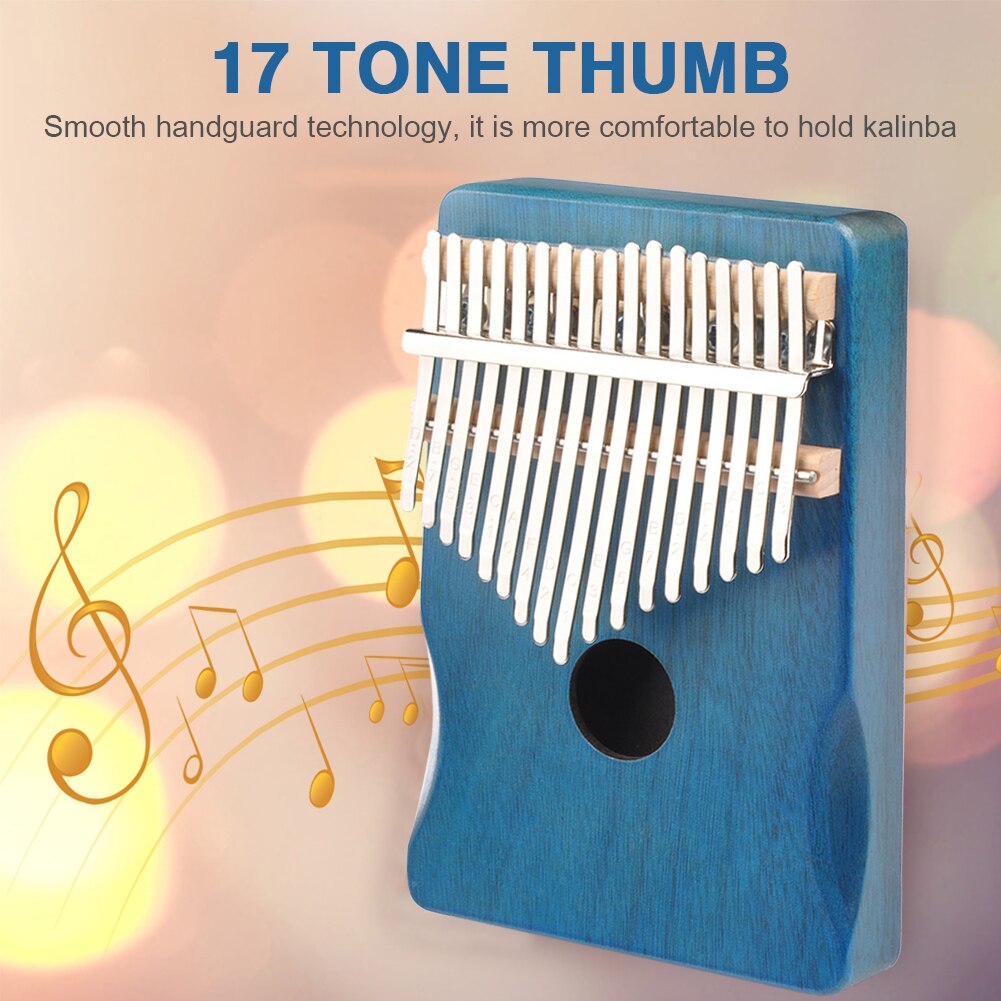 17 touches Kalimba pouce Piano bois Mbira corps Instruments de musique avec livre d'apprentissage Kalimba Piano de noël