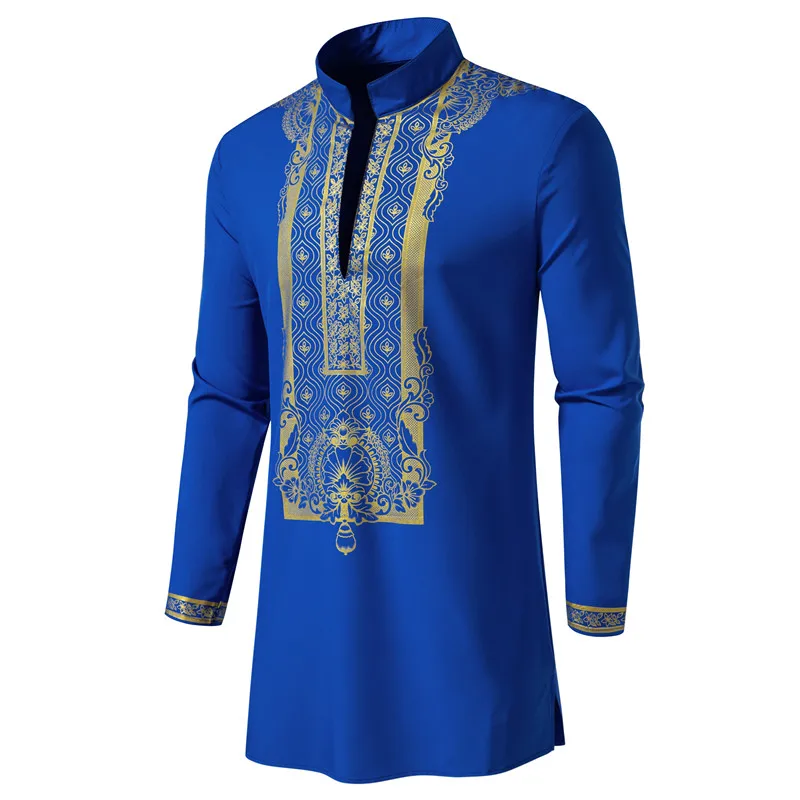 persoonlijkheid heren shirt met lange mouwen Vrije tijd diner print middellange kleding voor heren