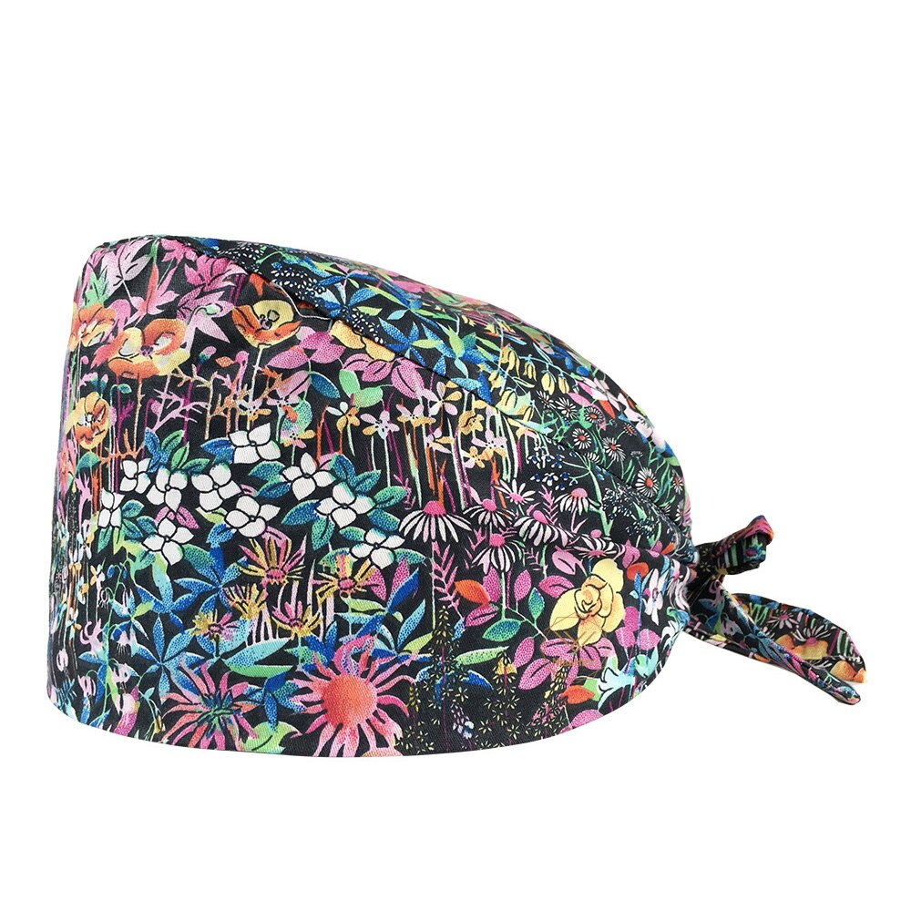 VIAOLI-oddychający wbudowany ręcznik robić ocierania potu kreskówka drukowanie salon usługi pracy czapka peeling czapka zwierzę domowe zdrowie naprawa Center zarośla kapelusz: Default Title