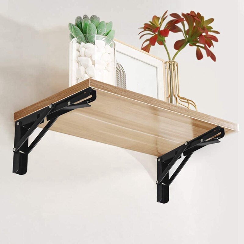 8 Inch Stainless Steel Folding Shelf Bracket Heavy Duty Stainless Steel Bracket Tripod Support