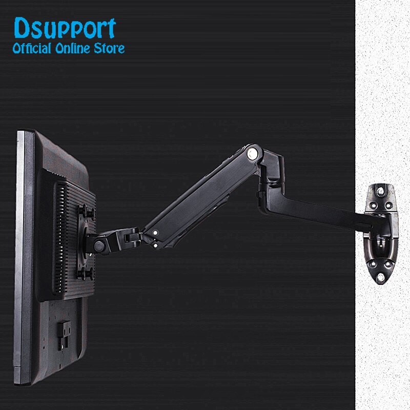 Wall Mount Aluminum Alloy Mechanical Spring Arm Monitor Holder Full Motion LCD LED Monitor Mount Arm Monitor Support
