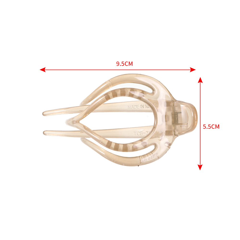 Molans Transparent Solid Color Hairpins Duckbill Hair Claws Crab For Women Hair Clips Barrettes Ponytail Holder Hair Accessories