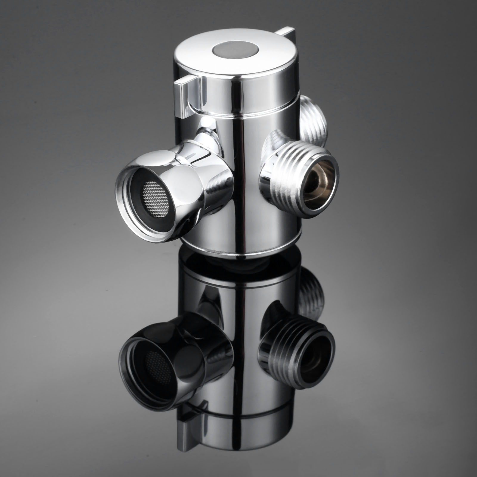 ABS Three-Way Handheld Shower Head Diverter Tee Adapter Valve Connector Adjustable Shower Arms Mounted Fix Bracket Bathroom G1/2