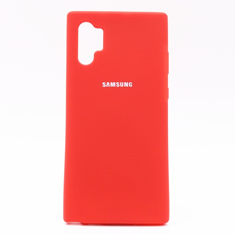 Samsung-funda Original con acabado de silicona, carcasa protectora trasera para Galaxy Note 10 Plus, Note 10 Pro: Galaxy Note 10 / Red