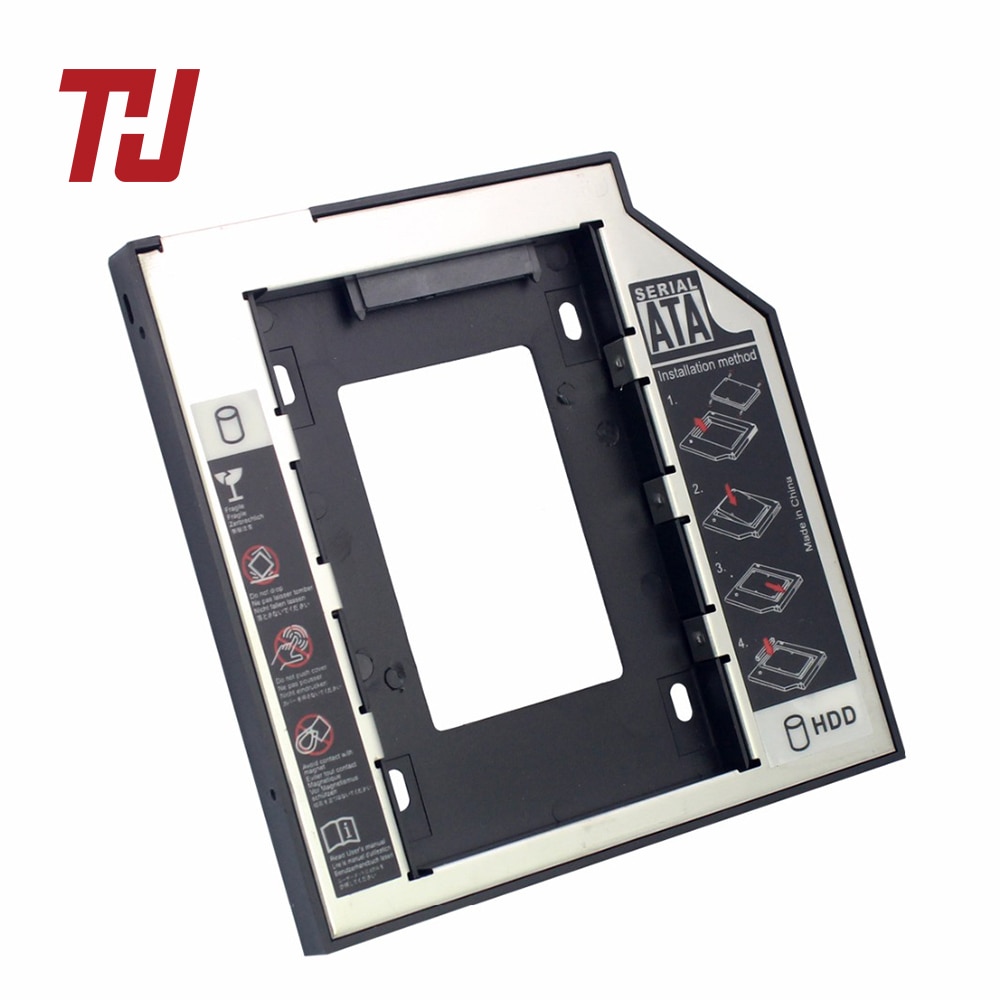 12.7mm sata 3 interface 2.5 tommer harddisk beslag ssd adapter optibay hdd caddy dvd cd-rom kabinet adapter etui til bærbar pc