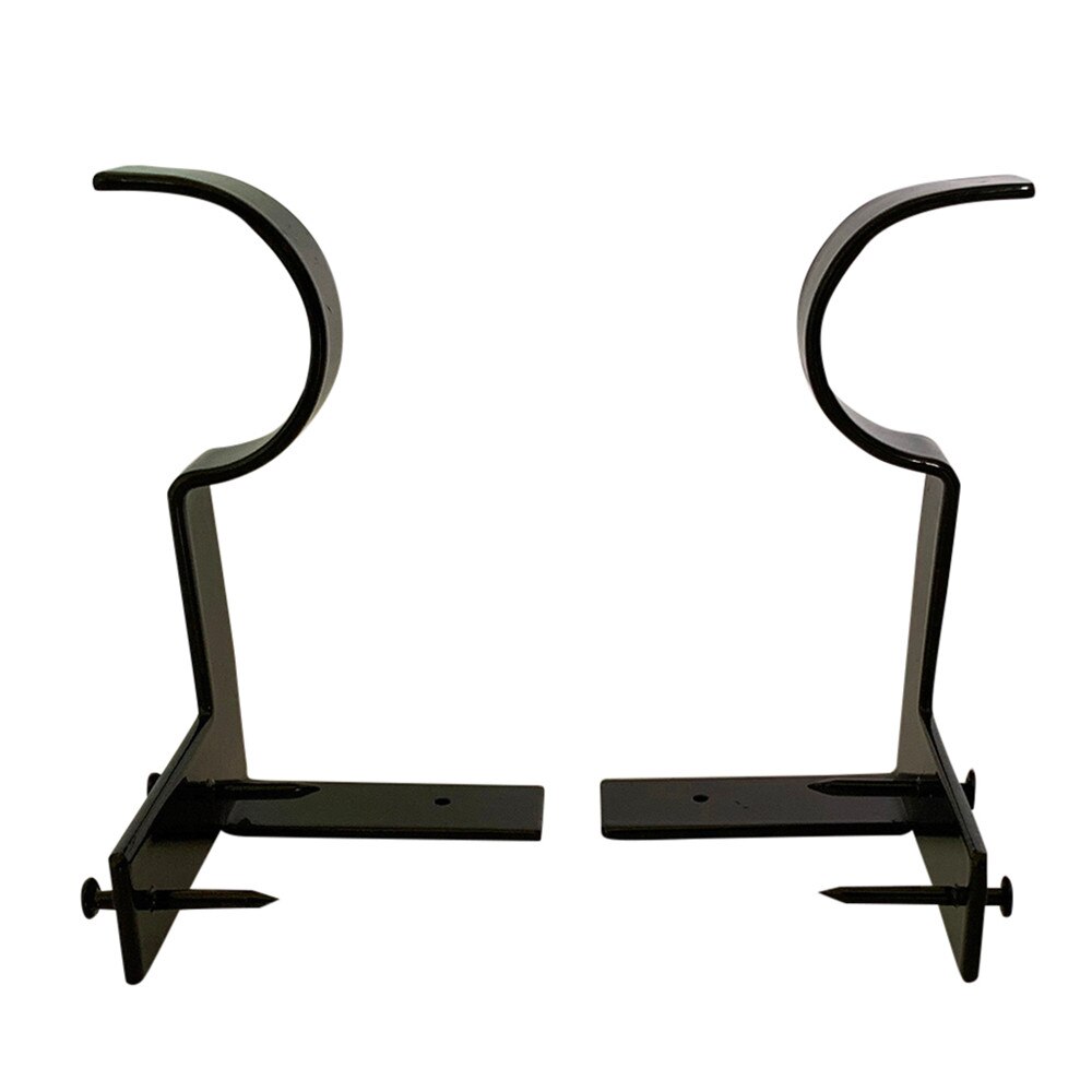 Soportes de barra de cortina de un solo tirante, marco de ventana, soporte de Metal duradero, accesorios para el hogar, 2/3 Uds.