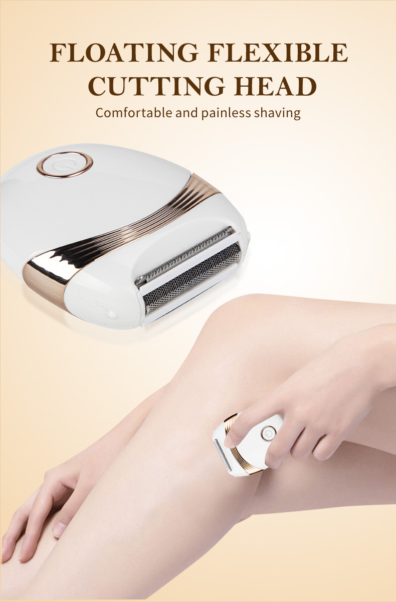 Depiladora portátil para mujer, recortadora de pelo, afeitadora, Bikini, axilas, brazo, pierna, cara, partes privadas, afeitadora para mujer