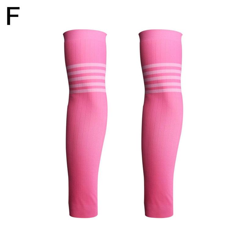 Reflective Sports Arm Compression Sleeve Basketball Sunscreen Arm Warmer Protection UV Volleyball Bands Running Cycling Sum A1K1: F XL