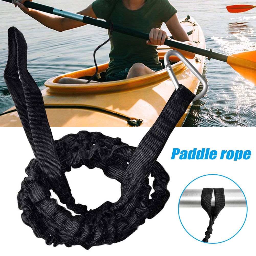 1pcs Paddle Leash voor Kano Kajak Elastische Boot Ligatuur Aluminium Nylon