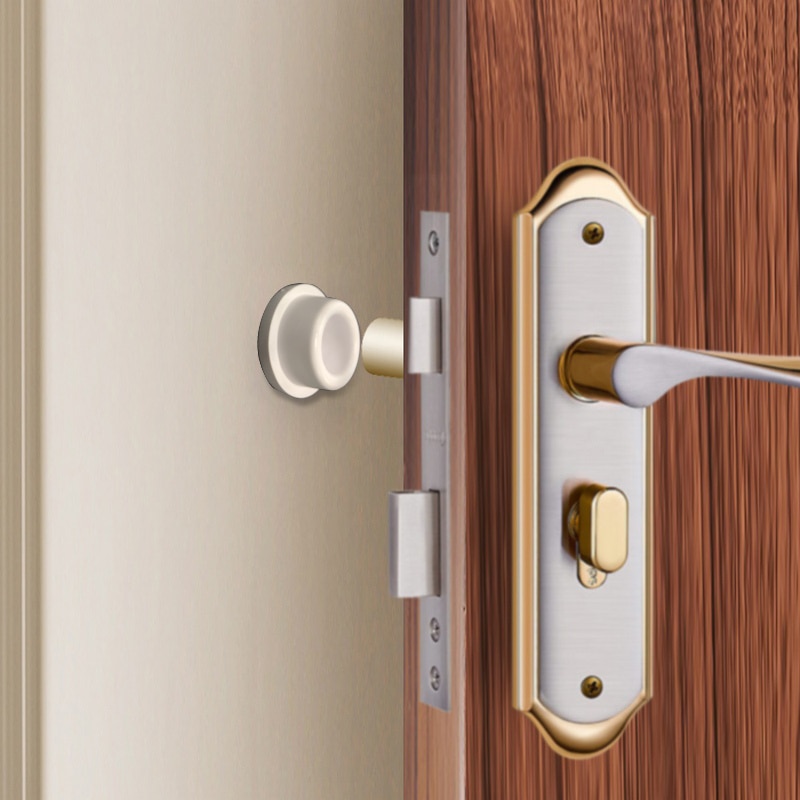 2 stk dørstop dørhåndtag vægbeskytter nyder stødsikker crash pad stop silikone dørhåndtag prop