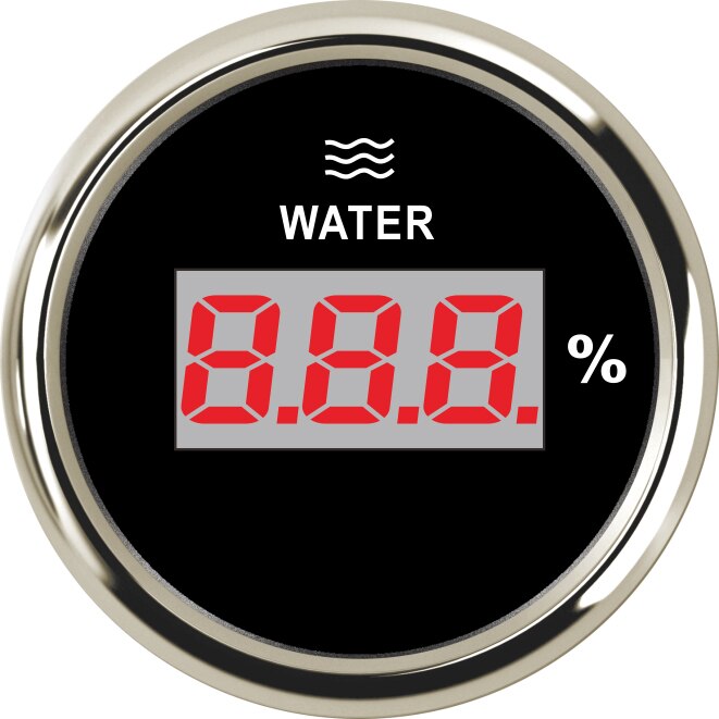 0-190OHM Water Niveau Gauge 52Mm Digital Water Niveau Sensoren Auto Boot Water Tank Level Gauge Met Backlight Voor Brandstof niveau Sensor: BS-0-190 ohm